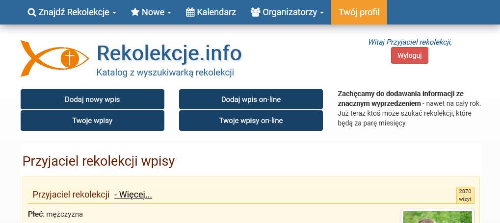formularz rekolekcje 3a